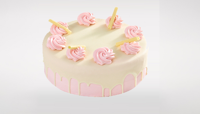 White Chocolate Raspberry Cake