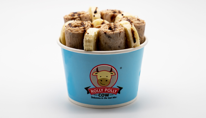 Banana Nutella Ice Cream Rolls