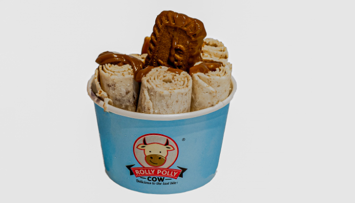 Biscoff Ice Cream Rolls