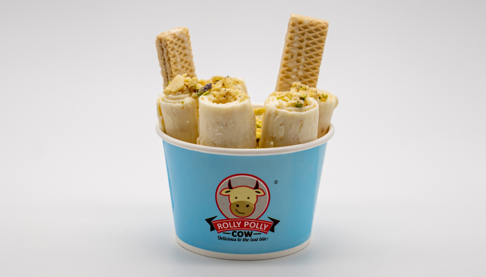 Khoya Kulfi Ice Cream Rolls