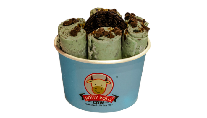 Mint Glacier Ice Cream Rolls