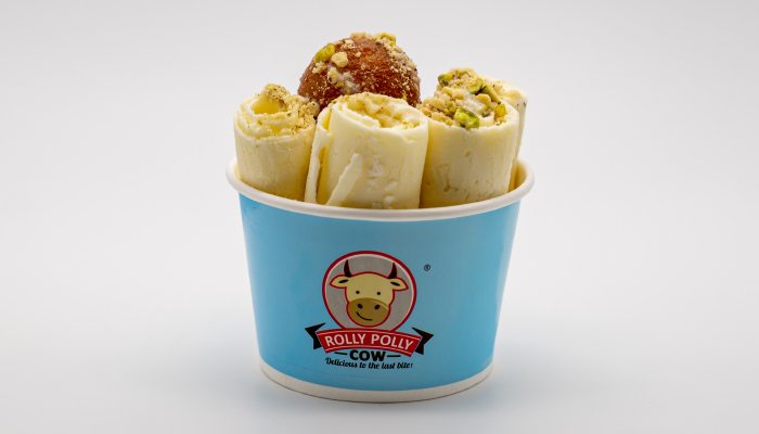 Delicious Rabri Gulab Jamun Ice Cream Rolls