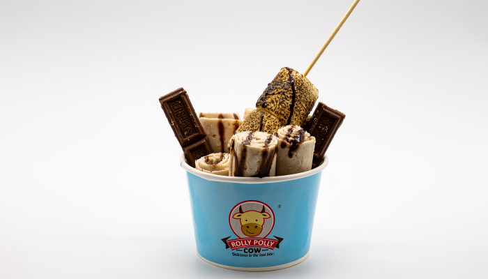 Smores Bliss Ice Cream Rolls