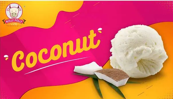 Coconut Rolly Polly Scoops