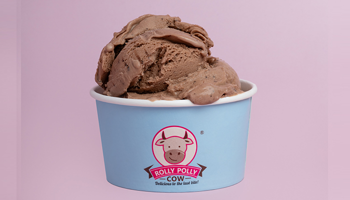 Chocolate Rolly Polly Scoops