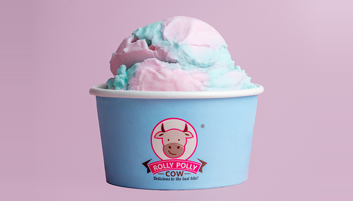 Cotton Candy Rolly Polly Scoops