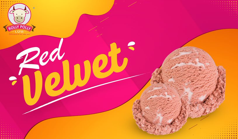 Red Velvet Rolly Polly Scoops