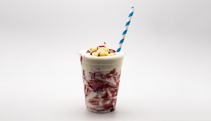 White Chocolate Raspberry Rolly Polly Shake